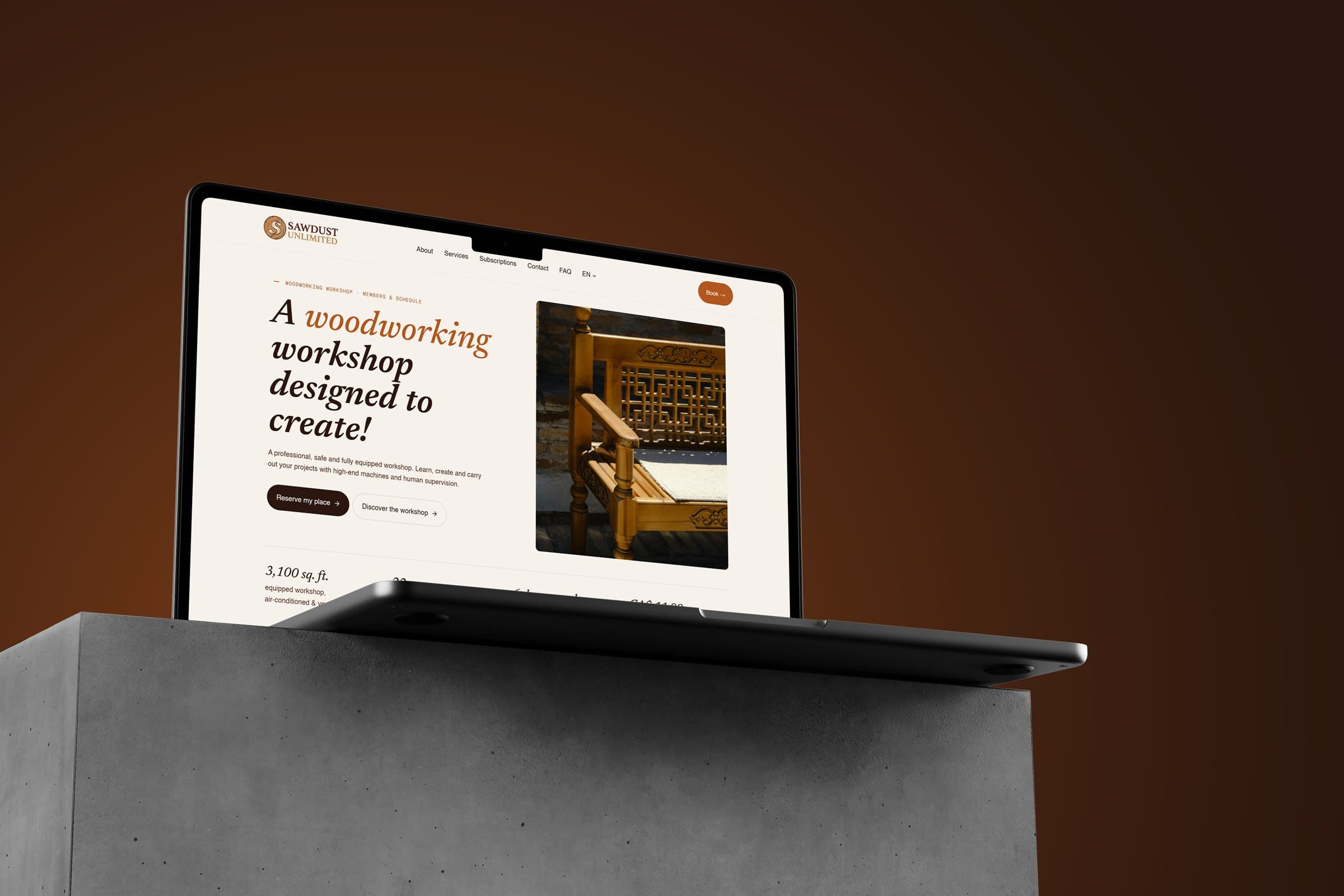 Sawdust Unlimited website
